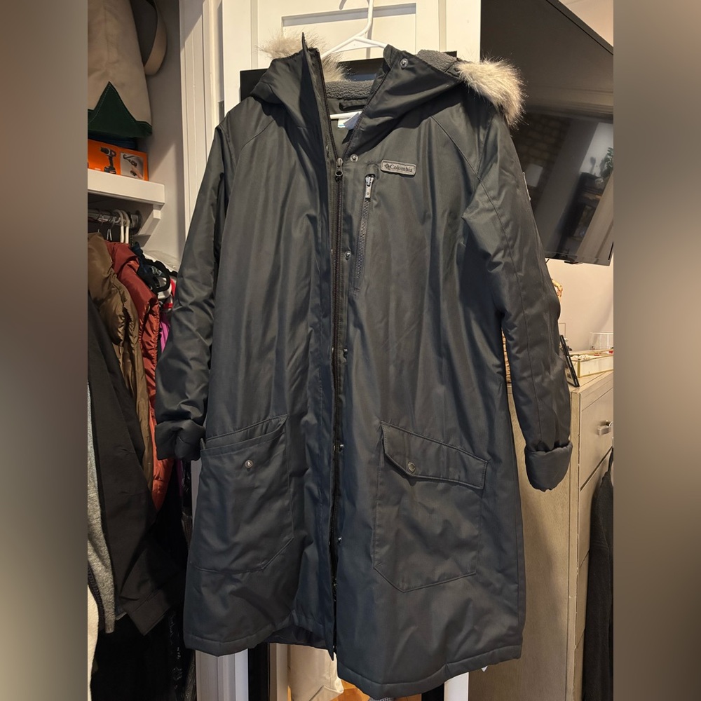 Columbia Charcoal Hooded Parka